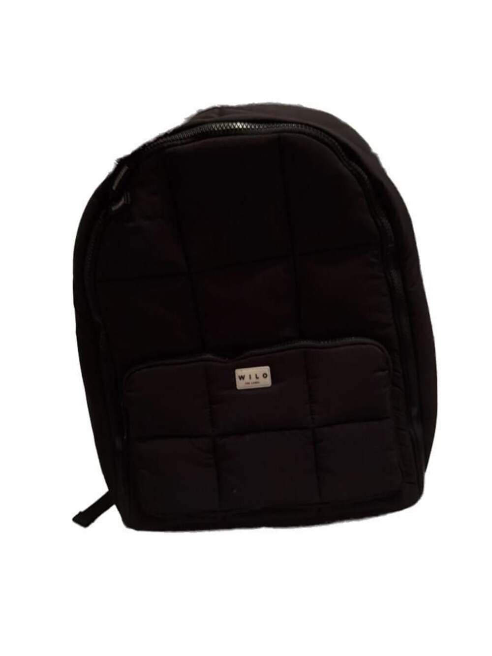 Wilo The Label Black Quilted Puffer Backpack